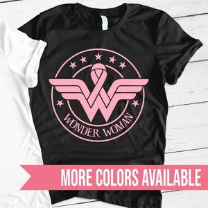 WONDER WOMAN BREAST CANCER SURVIVOR AWARENESS PINK